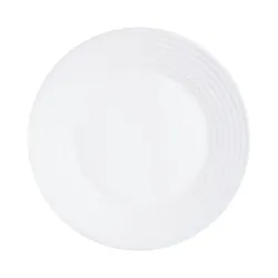 Lot De 6 Assiettes Plates LUMINARC Harena 25 cm - Blanc