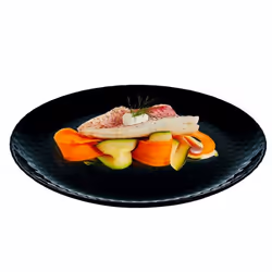 Lot De 6 Assiettes Plates LUMINARC Pampille 25 cm - Noir