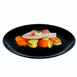Lot De 6 Assiettes Plates LUMINARC Pampille 25 cm - Noir