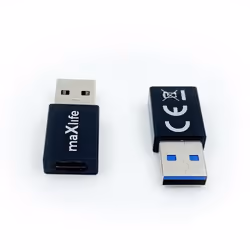 MaXlife OEM0002301 changeur de genre de câble USB-C USB-A Noir - Vue supplémentaire 2
