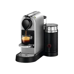 Machine à café CitiZ&Milk Nespresso C123 / Silver + 50 Capsules Nespresso Offertes