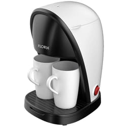 Machine à Café Floria ZLN 9298 2 Tasses 450W Blanc