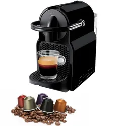 Machine à Café Nespresso Inissia D40 1450 W + 14 Capsules Gratuite - Noir