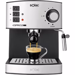 Machine à Café SOLAC Expresso 19 bars - Inox (S92020000)
