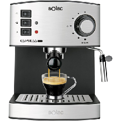 Machine à Café SOLAC Expresso 19 bars - Inox