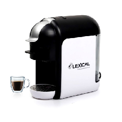 Machine à Capsule Nespresso LEXICAL LEM-0611 1300W - Noir & Blanc