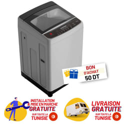 Machine à laver Automatique Top Load Hoover 14 Kg / 1000 trs / Silver