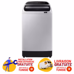 Machine à laver automatique à chargement par le haut Samsung  -  Technologie Wobble - Distributeur magique - Capacité de lava ...