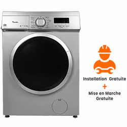 Machine à Laver Condor WAF-KU241L3G - Capacité de lavage : 8 Kg - Vitesse d'essorage : 1400 tr/min - Classe énergétique : A++ ...