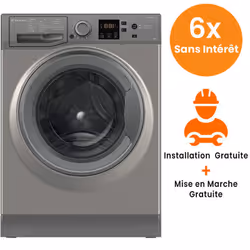 Machine à Laver Frontale Ariston NSWM925CGGMA 9Kg Silver