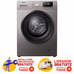 Machine à Laver Frontale Hisense WFVC7012ET 7 KG - Inox