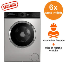 Machine à Laver Frontale Inverter Brandt BLF942QSBL 9Kg Silver