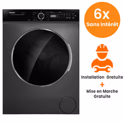 Machine à Laver Frontale Newstar MFA0812CT2DX - Capacité de lavage : 8 Kg - Vitesse d'essorage: 1200 tours/min - Classe Énerg ...