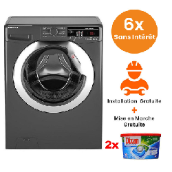 Machine à laver HOOVER 9KG 1400T (DXOA49C3R) - Silver