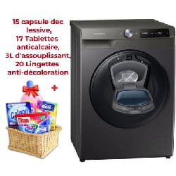 SAMSUNG Machine à laver à chargement par le haut WA18J6750SP 18KG Silver au  meilleur prix en Tunisie sur