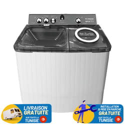 Machine à Laver Semi Automatique FRESH 15Kg Blanc & Gris - TTW-15G