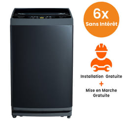 Machine à Laver Top Biolux 13 kg - Acier Noir