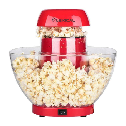 Machine À Popcorn Maker LEXICAL 1200W Rouge (LPO3502)