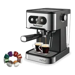 Machine Expresso Techwood TCA-156EXN 1350 W Inox