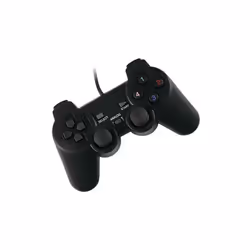Manette de jeu Ucom USB Double Vibration- 11 Boutons - Analogue - Vibration - Interface USB - Longueur du câble: 1.8 m - Coul ...