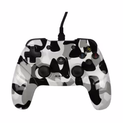 Manette Filaire Konix Drakkar SNOBLADE Blanche - Boutons optimisés: Boutons d’action numériques, 2 joysticks avec texture gom ...