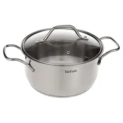 Marmite Tefal Intuition Stewpot 5 L 24 Cm Inox Avec Couvercle En Verre