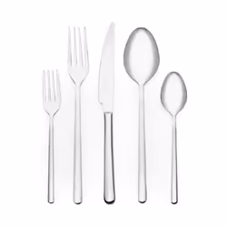 Ménagère Riva - Nombre de pièces: 36 pièces - Matière: Acier inoxydable 18/10 Cr-Ni - Comprend: 6 cuillères à soupe, 6 fourch ...