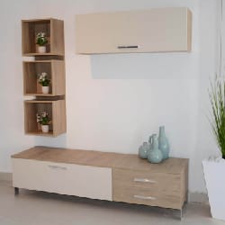 Meuble TV SOTUFAB Florida Denver & Beige