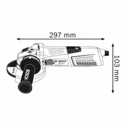 Meuleuse d'Angle Bosch 12,5cm 1300W 11500tr/min 2,3kg - Vue supplémentaire 2