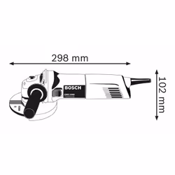 Meuleuse d'Angle Professionnelle Bosch GWS 1400 - 1400W, 12.5cm, 11000tr/min, 2.4kg - Vue supplémentaire 2