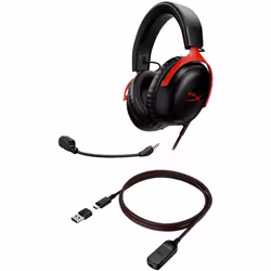 Micro Casque Gamer HyperX CLOUD III - Technologie de Connectivité: Filaire - Interfaces: USB 2.0 - Diamètre de Casque: 53 mm  ...