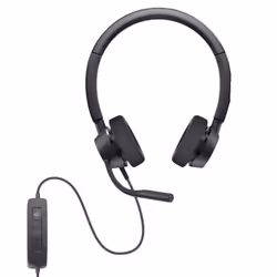 Casque DELL WH3022 - Technologie de connectivité: Filaire - Interface: USB - Hi-Fi stéréo - Bandeau réglable - Une clarté son ...