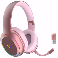 Micro Casque Gamer Aqirys Lyra - Technologie de connectivité : Double (Sans fil + Filaire) - Interface : USB 2.0, Bluetooth 5 ...