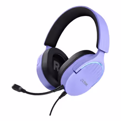 Trust GXT 490P FAYZO Casque Avec fil Arceau Gaming USB Type-A Noir, Violet