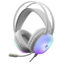 Micro Casque Gaming Filaire White Shark Peacock Blanc