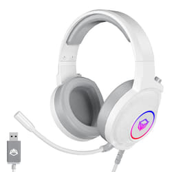 Micro Casque Gaming Meetion HP012 RGB Blanc