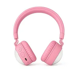 Micro Casque Sans Fil JR-01A RGB - Rose