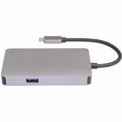 Microconnect USB3.1CCOM14 station d'accueil Avec fil USB 3.2 Gen 1 (3.1 Gen 1) Type-C Gris - Vue supplémentaire 2