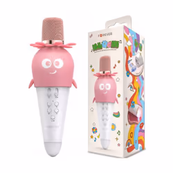 Microphone Bluetooth Karaoké FOREVER AMS-200 Avec Haut-parleur- Rose