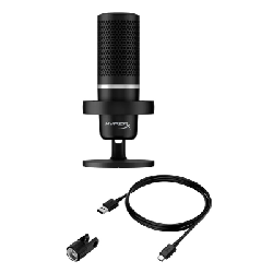 Microphone DuoCast HyperX / RGB Lighting / Noir