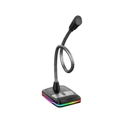 Microphone Gamer VARR Omega USB RGB - Noir