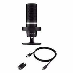 Microphone Gaming HyperX DuoCast RGB Noir Édition Gamer