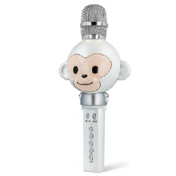 Microphone Karaoké FOREVER Sweet Animal Avec Haut-parleur Bluetooth - Blanc