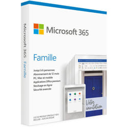 Microsoft Office 365 Famille 6 utilisateurs / 1 an / Français