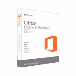 Microsoft Office Home & Business 2016 vous offre la qualité du service Microsoft sur tous ses logiciels essentiels à votre pr ...