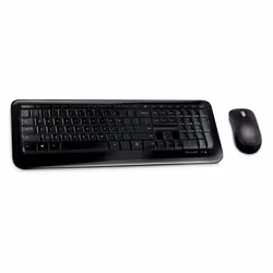 Microsoft Wireless Desktop 850, Sans fil, RF sans fil, Clavier à membrane, AZERTY, Noir, Souris incluse