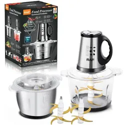 Mini Hachoir 2en1 RAF R7028 1600W - Inox