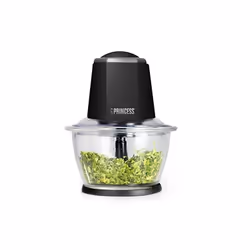 Puissance: 300 Watts - Capacité du Bol: 1L
Lames en inox - Bol en verre 
Hacher finement herbes, oignons, grains de café et n ...