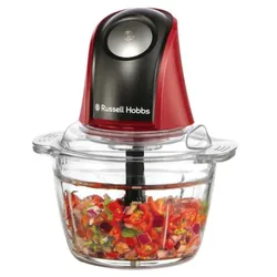 Russell Hobbs 27130-56 hachoir électrique 0,5 L 200 W Noir, Rouge, Transparent