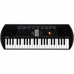 Réf :SA-77AH2- Clavier: 44 mini touches - Polyphonie maximale: 8 - Sons: 100 intégrés - Tonalités / rythmes / motifs: 50 cons ...